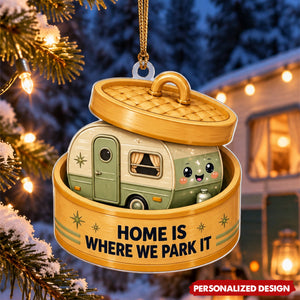 Personalized Cute Vehicle In Box Acrylic Christmas Ornament