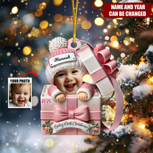 Baby First Christmas - Personalized Acrylic Ornament, Baby Christmas Gift