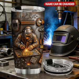 Gift For Welders Showcasing Craftsmanship and Tools - Personalized Tumbler