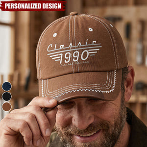 Personalized Cap - Classic Limited Edition - Vintage Gift For Him, Husband, Dad, Grandpa