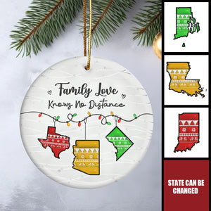 Together Forever, Never Truly Apart - Family Personalized Ornament- Christmas Gift For Family Members