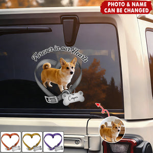 Custom Photo Forever In My Heart Memorial Car Window Decal Sticker