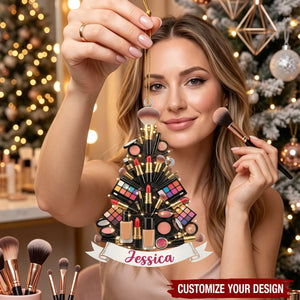 Custom Makeup Artist Christmas Keepsake Ornament -Personalized Acrylic Ornament