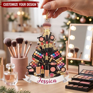 Custom Makeup Artist Christmas Keepsake Ornament -Personalized Acrylic Ornament