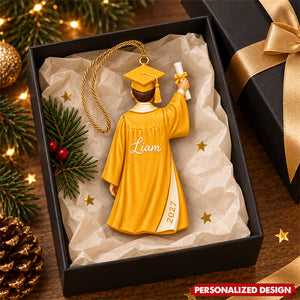 Personalized Graduate Acrylic Christmas Ornament - Graduation Keepsake Ornament