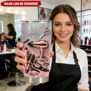 A Passion For Beauty, Custom Stainless Steel Tumbler, Gift For Stylists