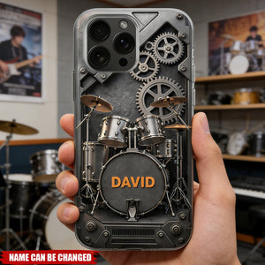 A Passion For Rhythm Drums - Personalized Full Print Phone Case, Gift For Musician Lovers