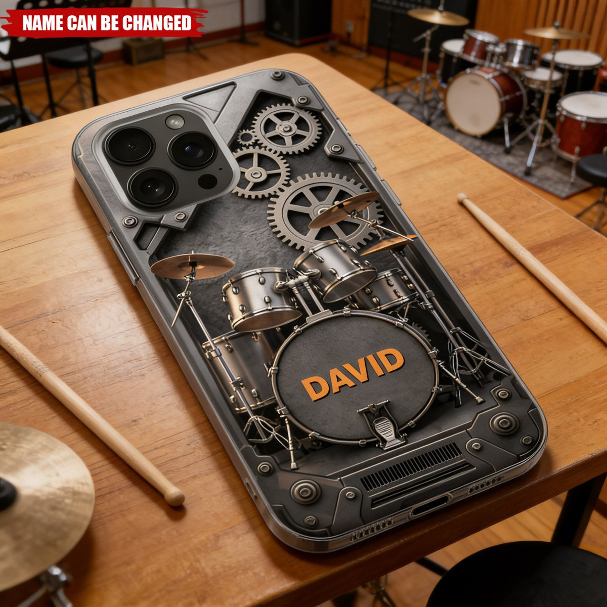 A Passion For Rhythm Drums - Personalized Full Print Phone Case, Gift For Musician Lovers