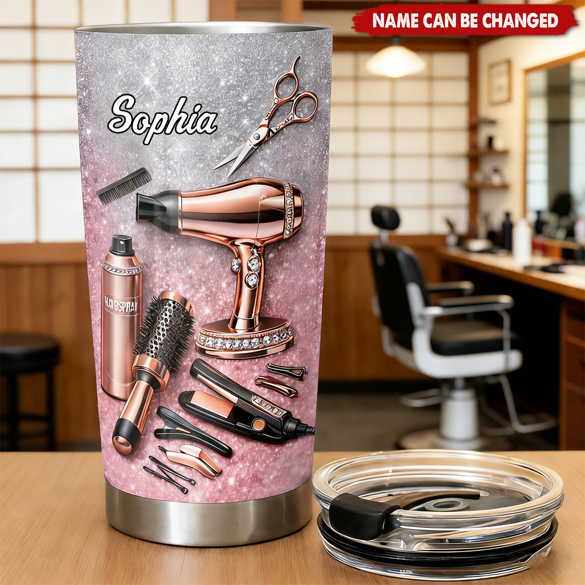 A Passion For Beauty, Custom Stainless Steel Tumbler, Gift For Stylists