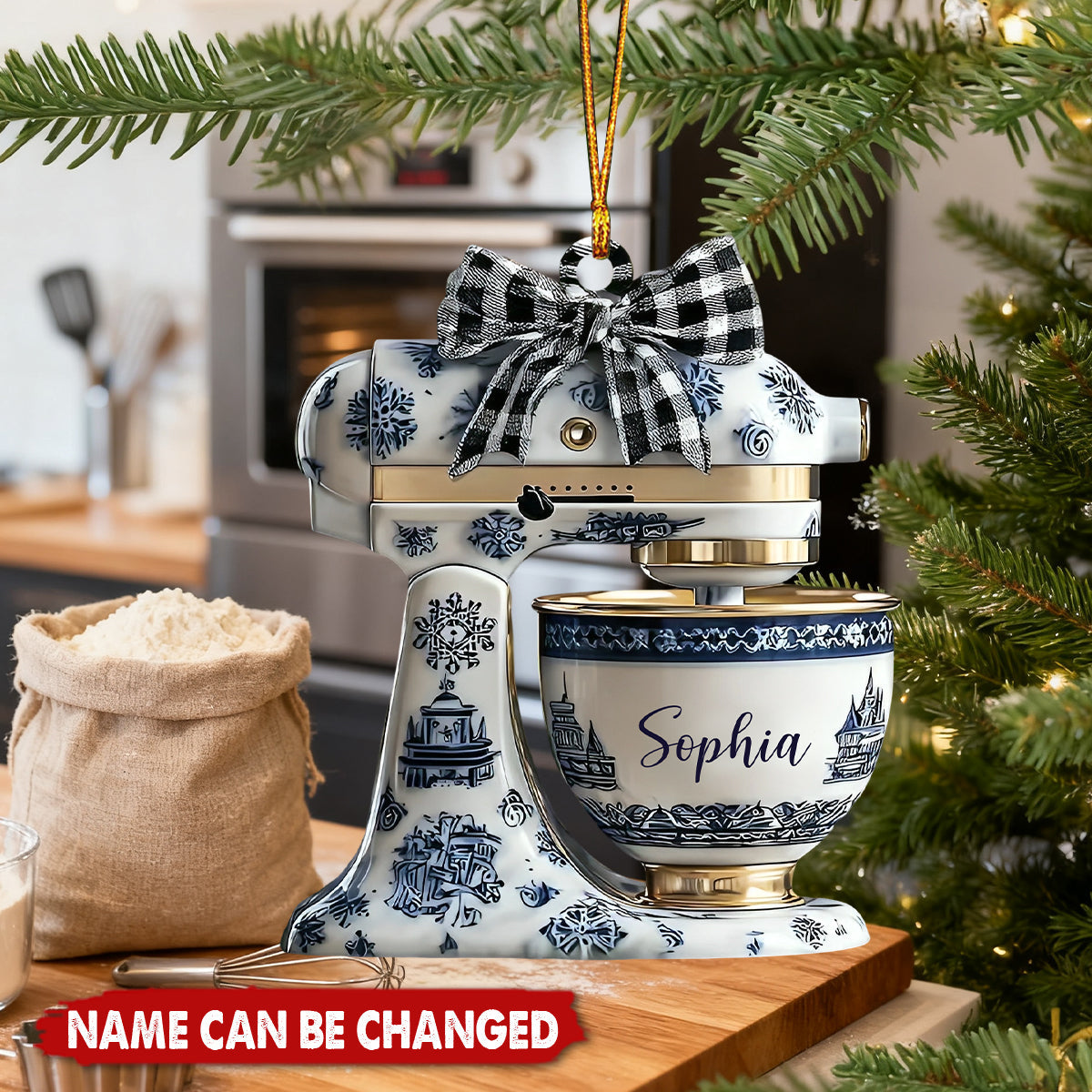 Kitchen Mixer - Personalized Christmas Acrylic Ornament, Gift For Bakers, Baker Gifts
