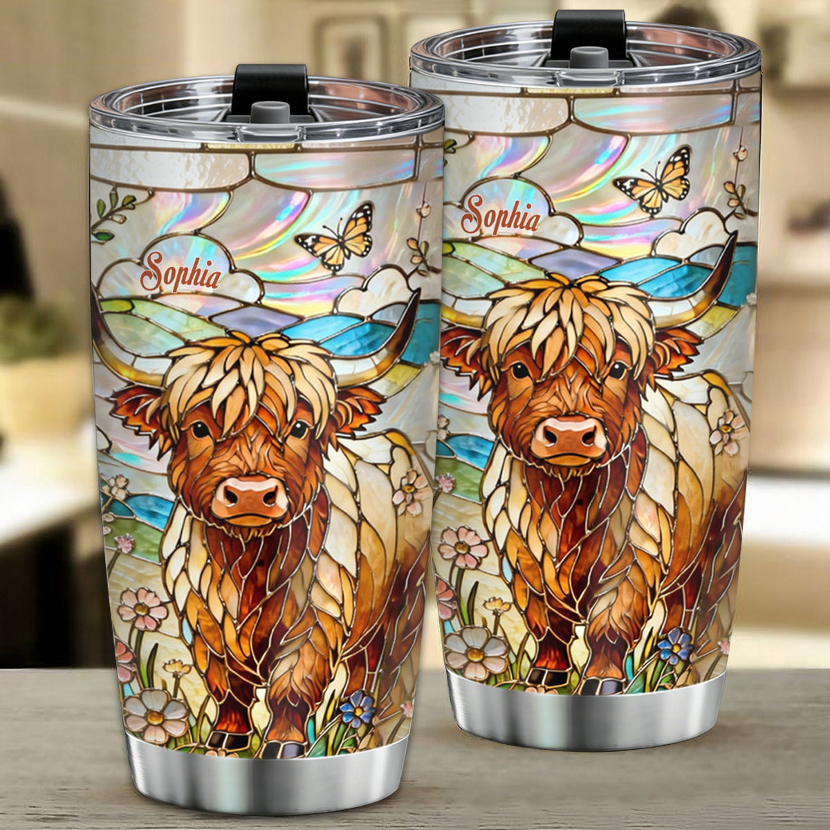 Love Highland Cows - Personalized Highland Cow Tumbler