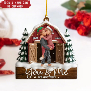 Personalized Acrylic Ornament - Anniversary Christmas Wedding Gifts For Husband And Wife - You’re My Answered Prayer