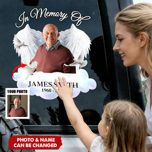 Custom Photo In Memory Of Car Window Decal Sticker Memorial Gift For Family