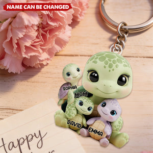 We Love You - Personalized Mother Custom Shaped Keychain